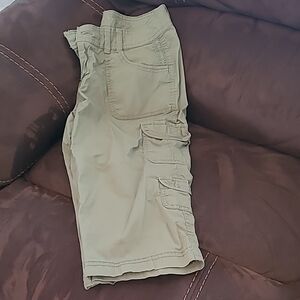 Women's Khaki Cargo Shorts